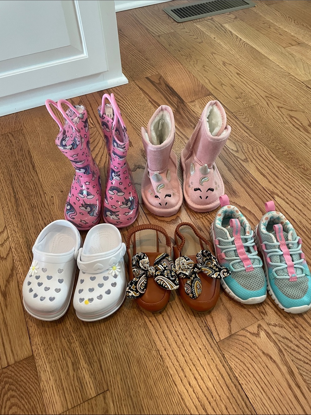 Capelli of New York Pink Unicorn Rain Boots